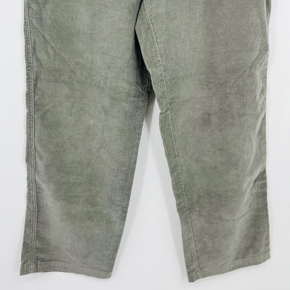 NWT J. Jill Wide Leg Textured Cotton Pants in Lichen, Deep Pockets, Size 12 - Picture 4 of 9